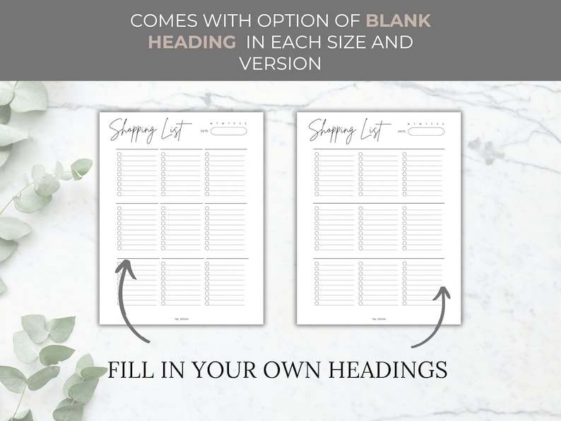 Editable Grocery List Printable Shopping List Printable Grocery Template Shopping Template Food Shopping Planner for Shopping Checklist A5