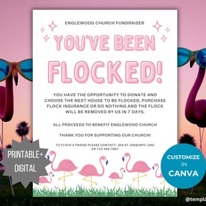 You've Been Flocked Notice Template Flock My Yard Editable Printable ...