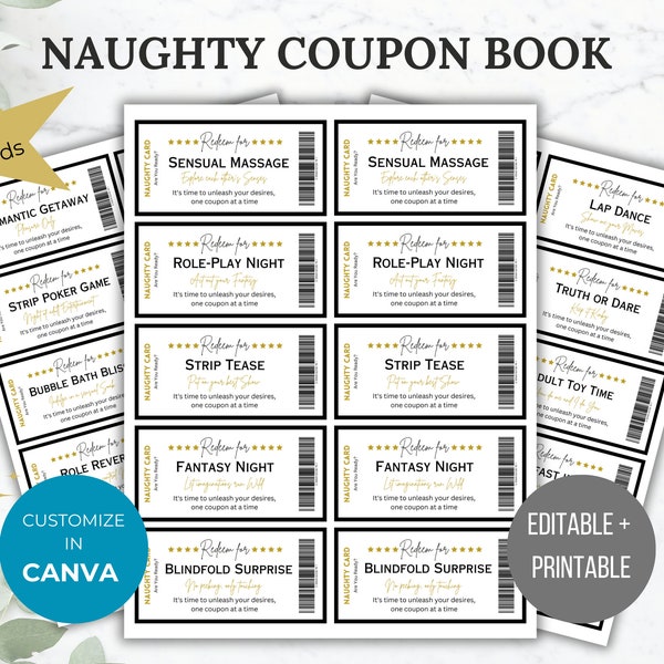Sexy Coupons Printable - Etsy