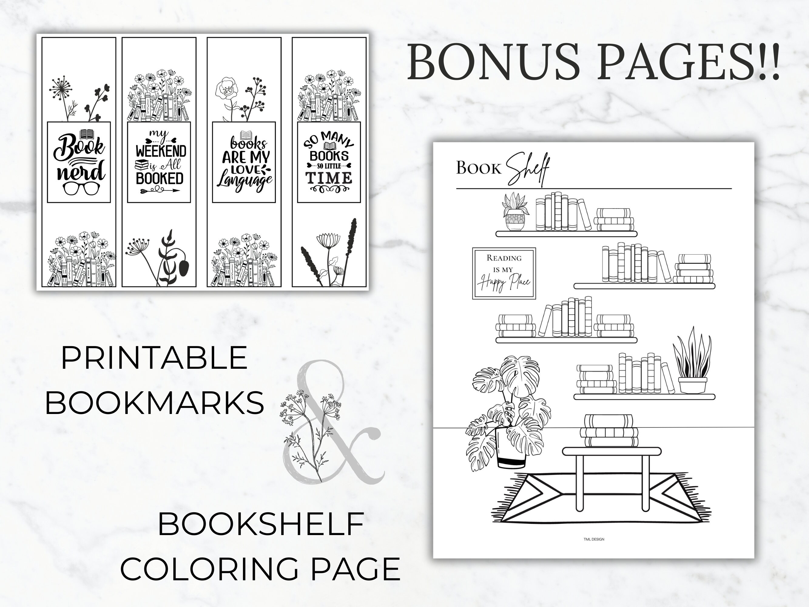 Book Reading Planner Printable Bundle Reading Journal Log Book Reading ...