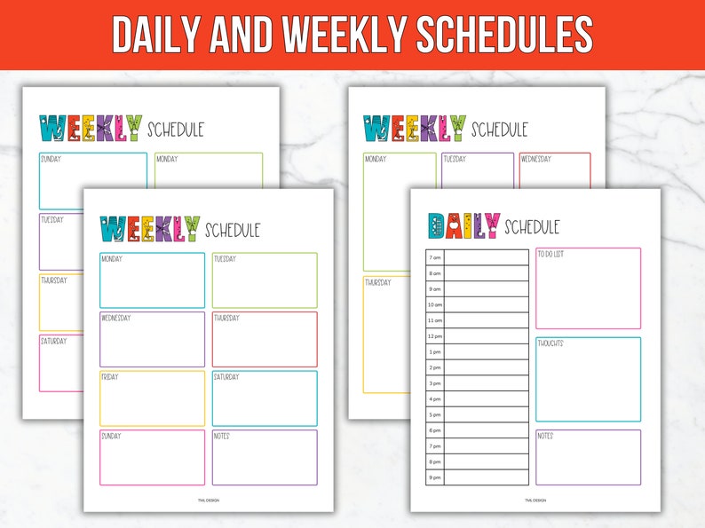 School Planner Printable 20232024 Editable School Year Etsy