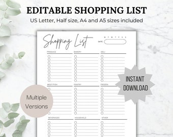 Ultimate COSTCO Grocery List | Printable