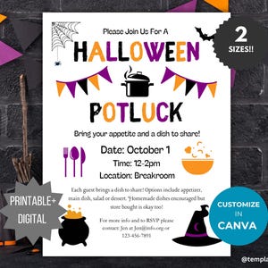 Oktober Potluck Einladung Vorlage Einladung Diner Party Einladung Halloween Büro Party Potluck Flyer Arbeit Einladung Kirche Flyer