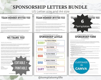 Sponsorship Letter Donation Flyer Sponsor Thank you letter sport sponsorship template sponsorship level form club donation request letter