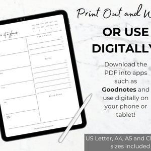 Brain Dump Planner Printable Brain dump journal page task tracker daily task planner to do list task priority tracker weekly task planner