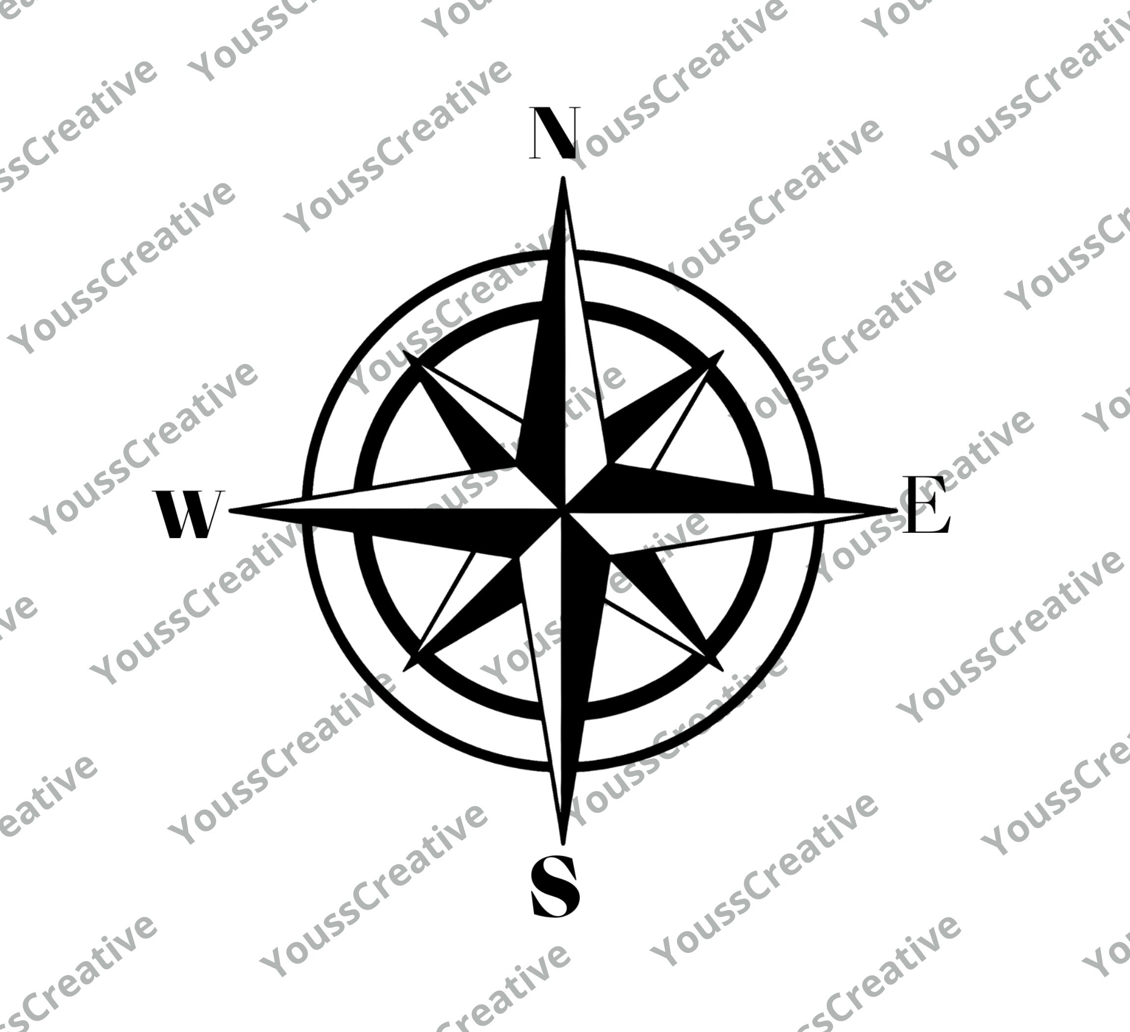 Compass Compass SVG Compass Rose SVG Nautical Compass SVG - Etsy