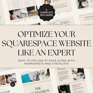 Squarespace Seo Guide leicht zu befolgen für Websites & Blogs 2025 | Anfängerfreundliches Arbeitsbuch für Kleinunternehmer Kreative Schritt für Schritt