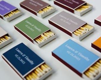 Custom Wedding Matchboxes | Personalized Wedding Matchbooks | Wedding Favors | Custom Wedding Matches