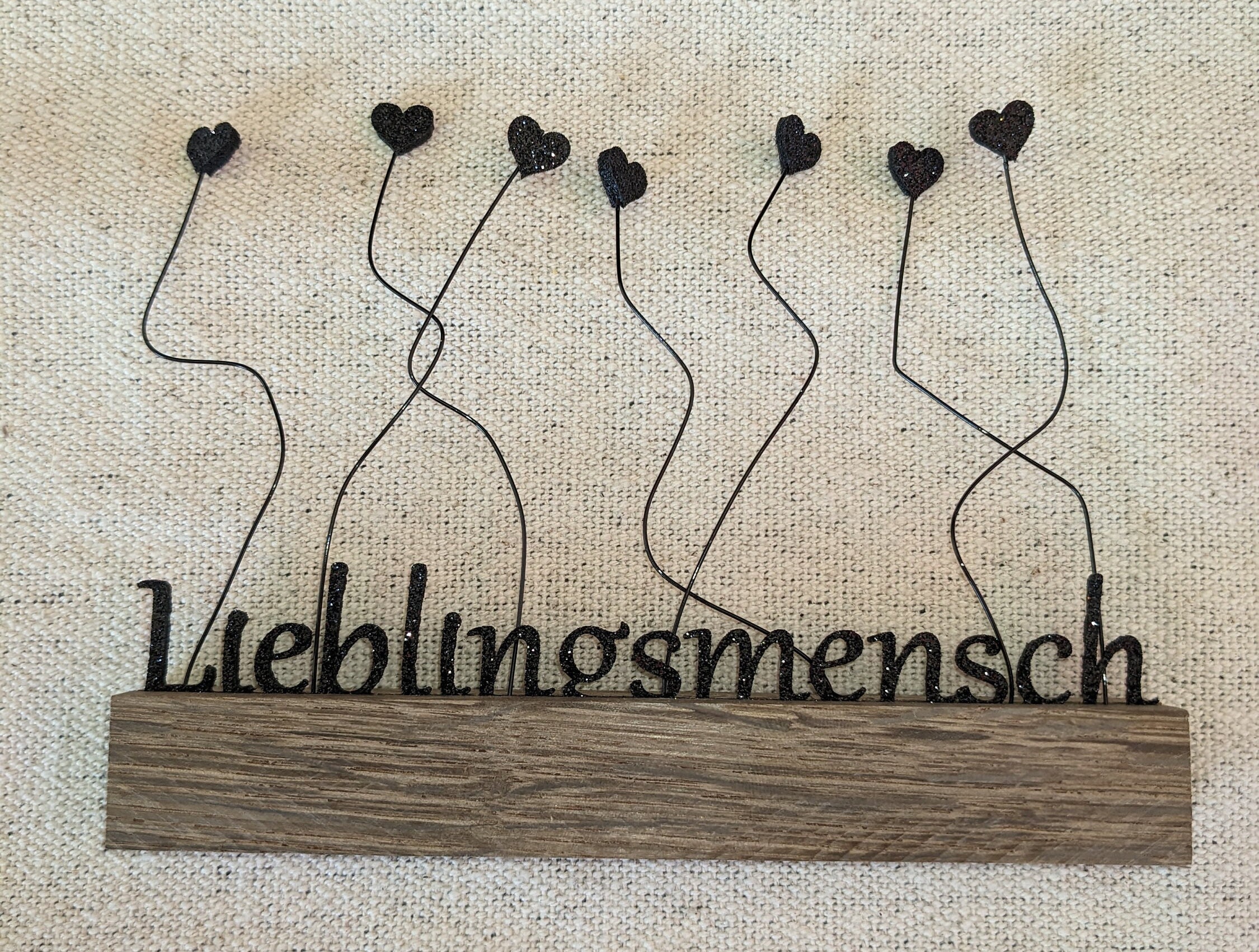 KLEINLAUT 3D-Schriftzug 'Lieblingsmensch' – Deko-Buchstaben Zum Hinstellen Oder Aufhängen