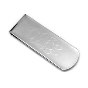 Engravable Stainless Steel Money Clip