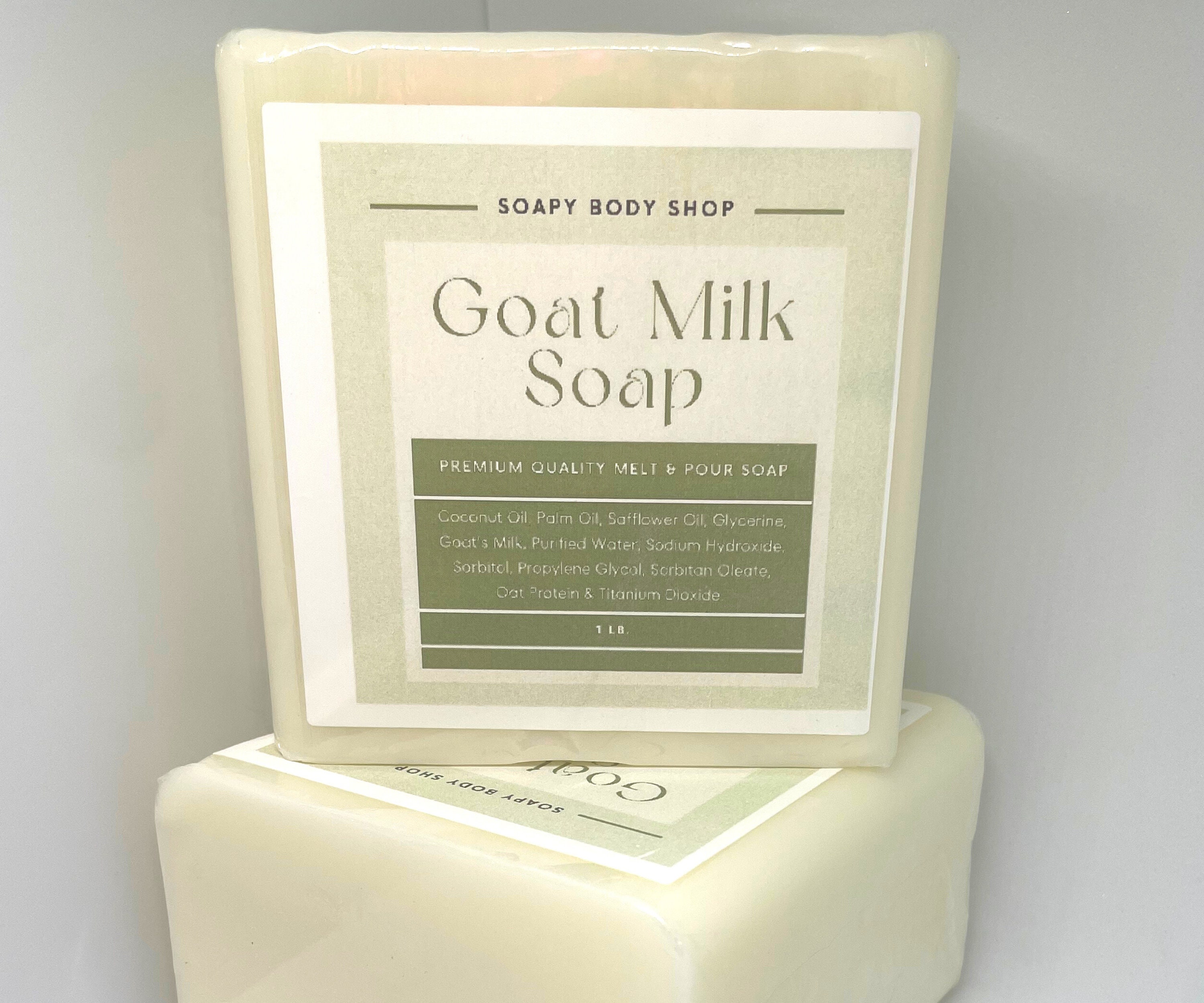 2 LB - Goats Milk Soap Base by Velona, Pre-Cut Cubes