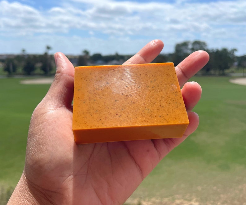 Turmeric Sea Moss & Carrot Glowing Skin Soap, Turmeric Soap, Sea Moss
