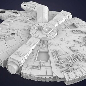 Millennium Falcon 3D Printing Model STL FİLE - Etsy