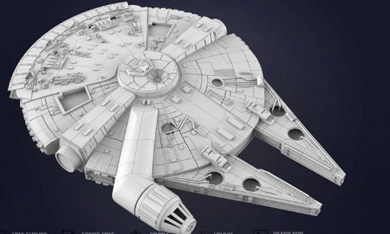 Millennium Falcon 3D Printing Model STL FİLE - Etsy
