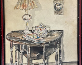 Charming 1930&#39;s Watercolor - Fine Art