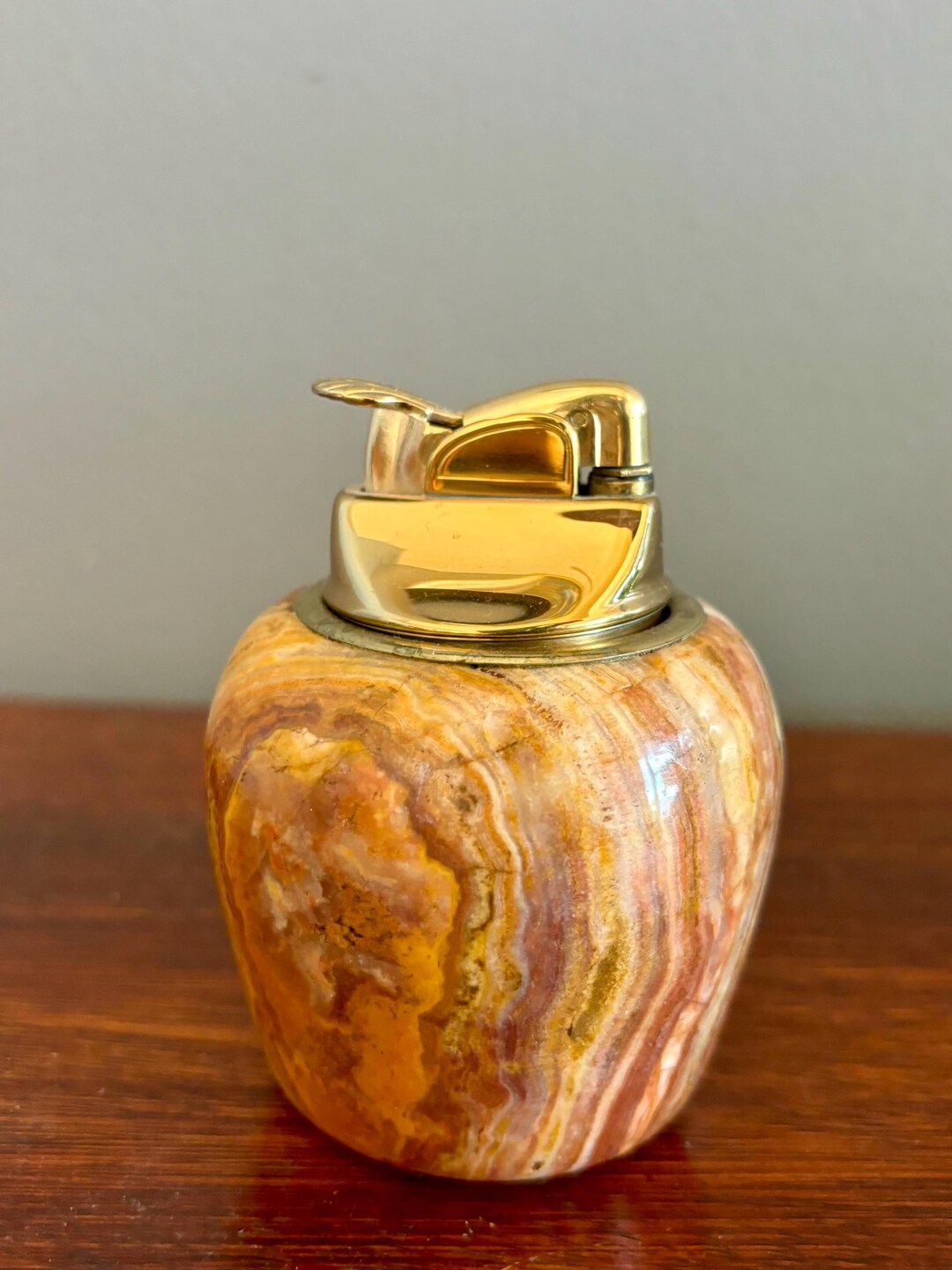 Beautiful Marble Table Lighter Living Room Office Gift Onyx Quartz ...