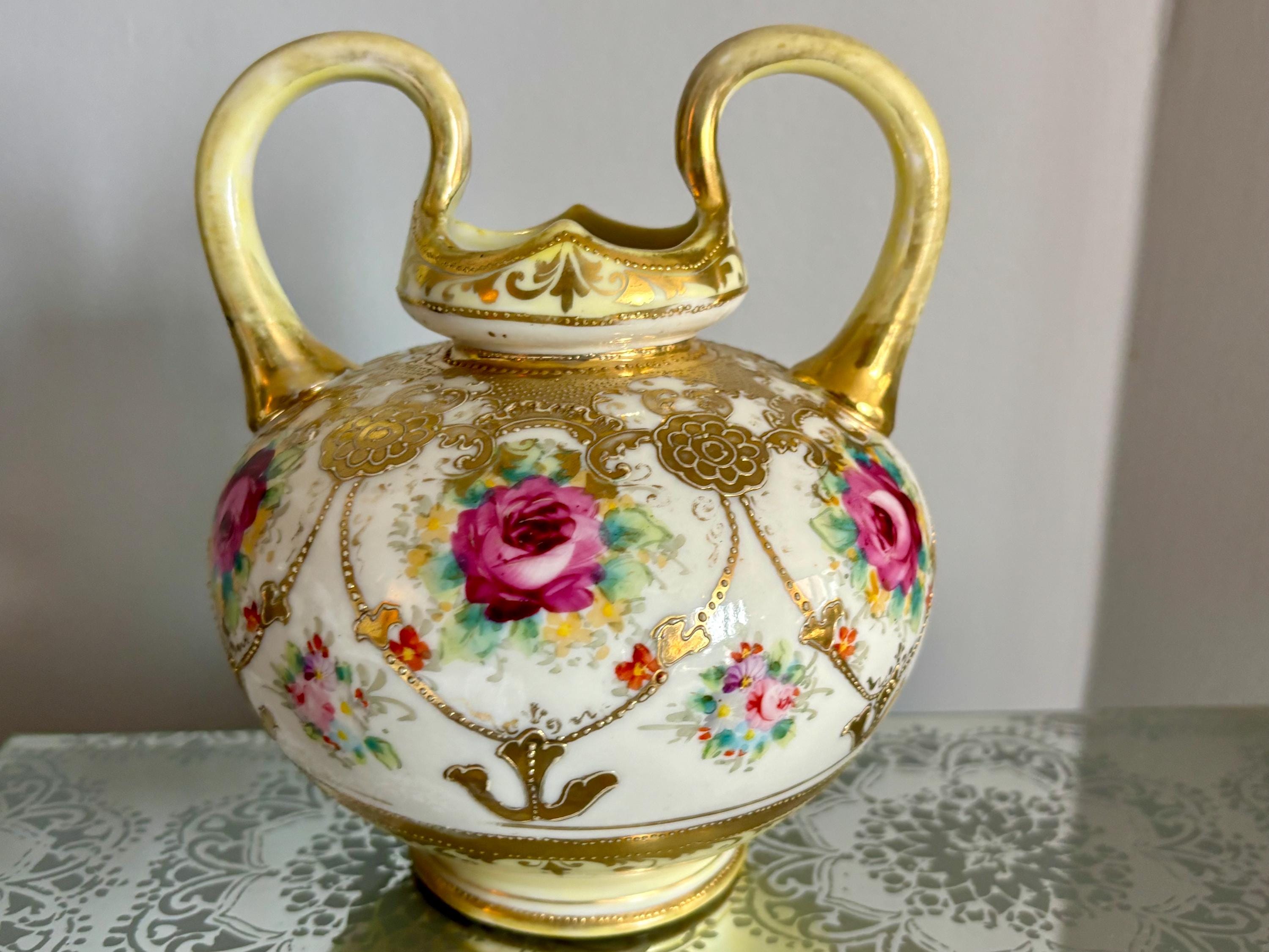 Antique nippon vase - Etsy 日本