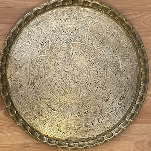 Persian Brass Tray 