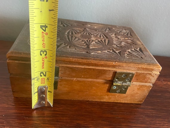 Carved Wooden Box View 5
