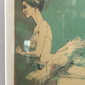 Jim Jonson &quot;Ballet I&quot; Signed Lithograph | Vintage Ballerina Art | Limited Edition Dance Print | Elegant Ballet Wall Decor