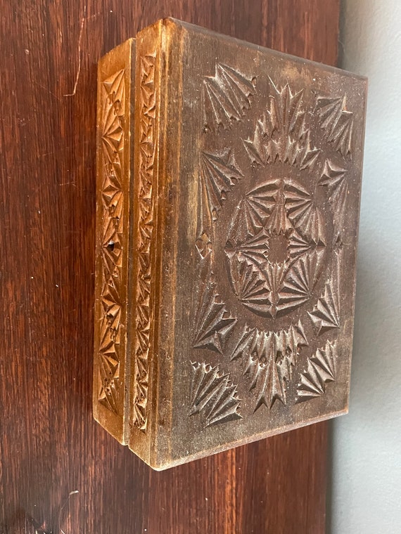 Carved Wooden Box View 3