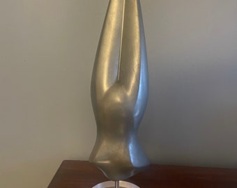 Unique Vintage Sculpture of a Woman Diving - on a Lucite Base