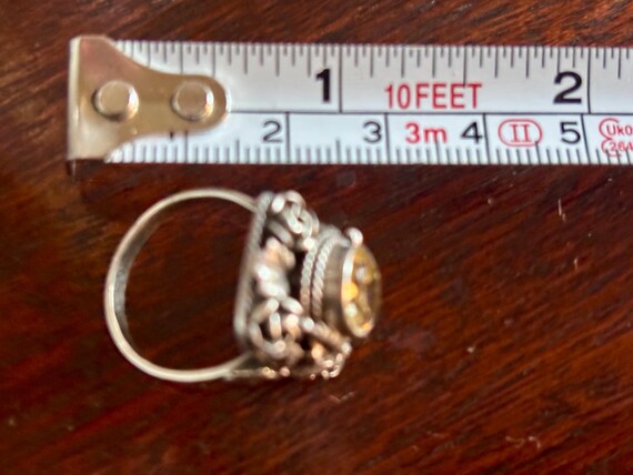 Unique Sterling Silver Ring with Secrect Compartm… - image 5