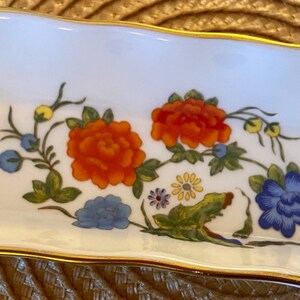 Fine English Bone China Jewelry / Trinket Dish with Lovely Floral Design