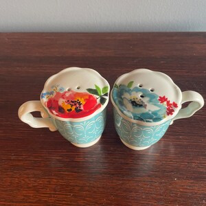Floral Salt and Pepper Shakers