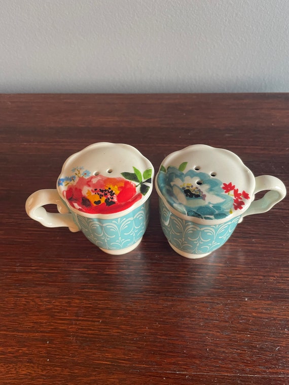Floral Salt and Pepper Shakers