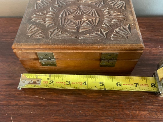 Carved Wooden Box View 6