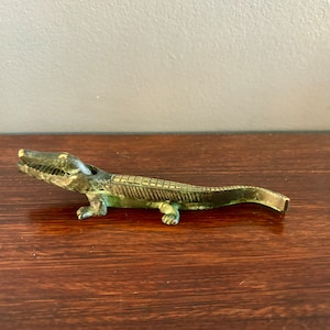 Charming Vintage Crocodile Nutcracker