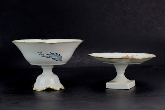 リモージュ台座付きキャンディ皿/プレート 2 枚 - Etsy 日本