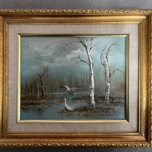 Beautiful Original landscape oil painting signed I. Roth