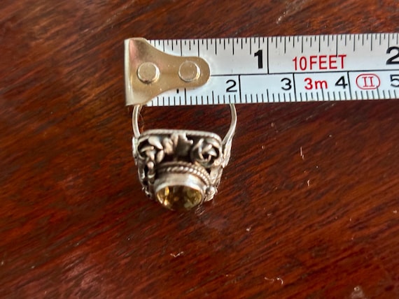 Unique Sterling Silver Ring with Secrect Compartm… - image 6