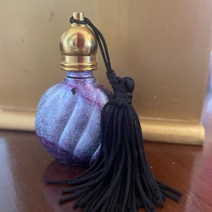 Lovely Vintage Perfume Bottle Glass Bottle with Tassel