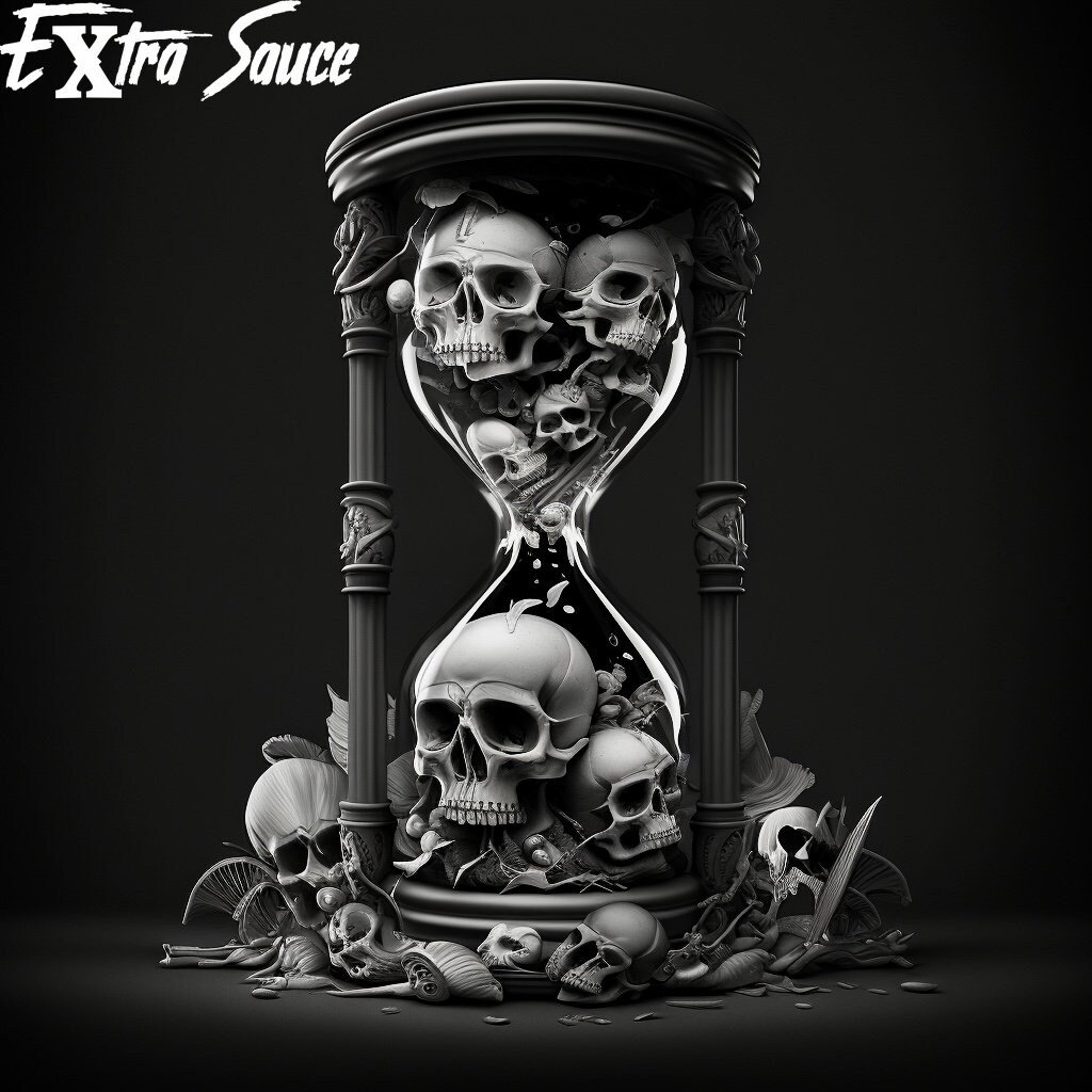 Reloj de arena de calavera negro y gris estilo tatuaje estilo gotico arenas del tiempo regalo de papa regalo de motocicleta regalo de motorista regalo de artista del tatuaje Etsy Mexico