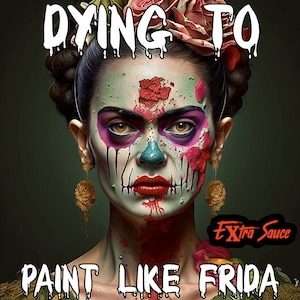 Frida Kahlo-skjorta: Mexikansk klassisk vintagemålare-tröja bild 1