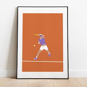 Rafael Rafa Nadal Tennis Player Tennis Poster French Open Roland Garros Wall Decor