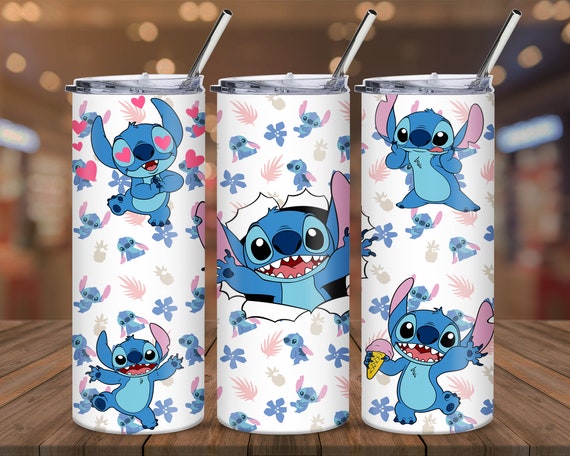 Disney Stitch Bamboo Tumbler with Straw & Lid, Size: One Size