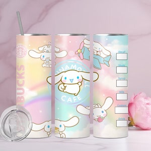 Vaso Kawaii Cinna - Taza de café, taza de viaje, 20 oz - Regalo para amigos Vaso, taza para beber, vaso de metal