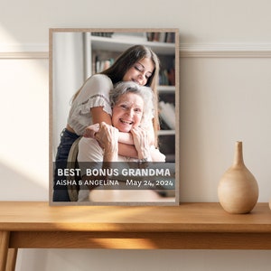 Gift for grandparents, picture for grandma grandpa mother father, photo of grandchildren, wooden picture wall picture frame, photo gift children, best grandma