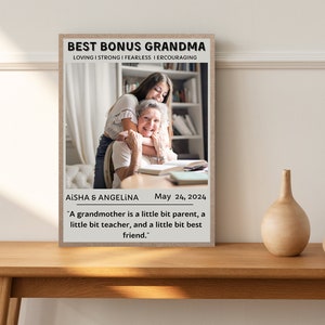 Gift for grandparents, picture for grandma grandpa mother father, photo of grandchildren, wooden picture wall decor picture frame, photo gift children best grandma