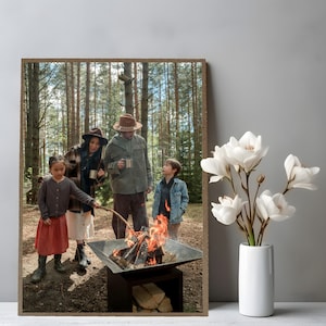 Ricordi delle vacanze - fotografia di viaggio stampata su legno - crea una parete fotografica con le foto delle vacanze - collage fotografico fatto a mano dalle vacanze, papà del mondo