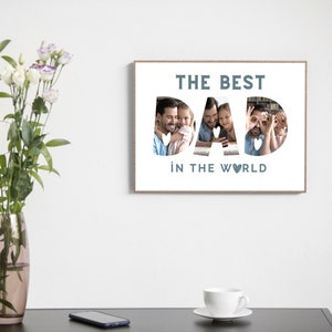 Geschenke für Vater, Jubiläumsgeschenk, Muttertag, Hochzeitsgeschenk, Personalisierte Geschenke, Buchstabencollage, Vatertagsgeschenk Spruch