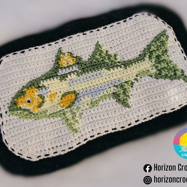 Fishy Fish Patch Pattern - Tapestry Crochet - PDF