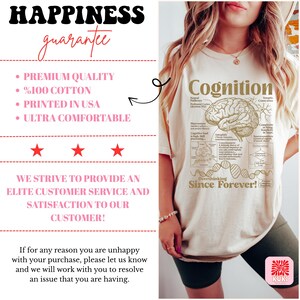 Overthinking Shirt, Funny Psychology Tee, Mental Health Humor, Therapist Gift, Neurodivergent Apparel, Introvert Top, Science Nerd Shirt image 9