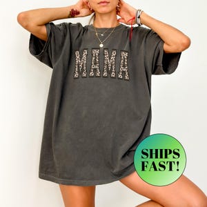 Leopard Mama Shirt, Mothers Day Gift, Mom Shirt, Retro Mama Shirt, Gift For Mom, Mama Shirt, Leopard Mama T-Shirt, Mom Life Shirt, Mom Gifts
