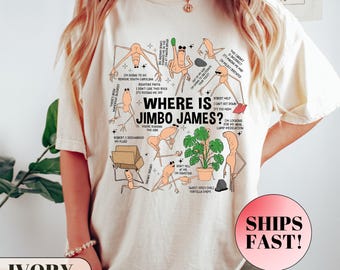 Where Is Jimbo James Shirt, Marcus The Worm Meme Tee, Robert Help VR Chat T-Shirt, Brain Rot Merch, I Don't Like This Rock Comfort Colors