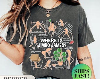 Marcus The Worm Meme Tee, Where Is Jimbo James Shirt, Robert Help T-Shirt, Brain Rot Merch, I Don't Like This Rock Tee, Comfort Colors